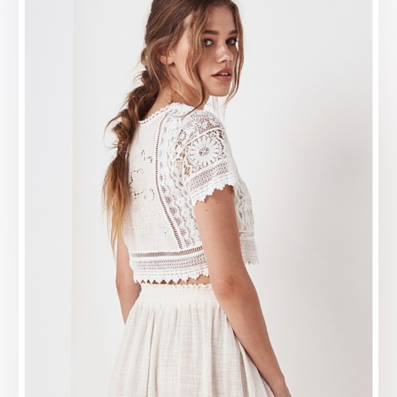 Spell and the Gypsy collective design Abigail Lace Crop Top EUC - Picture 3 of 16